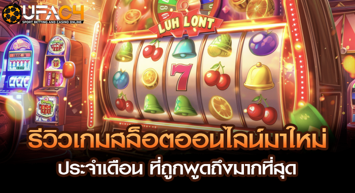 รีวิวเกมสล็อตออนไลน์มาใหม่ประจำเดือน ที่ถูกพูดถึงมากที่สุด